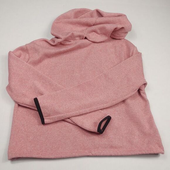 Victorias Secret PINK Fleece Hoodie Pink Drawstring Hem Logo Pullover MEDIUM - Picture 10 of 11